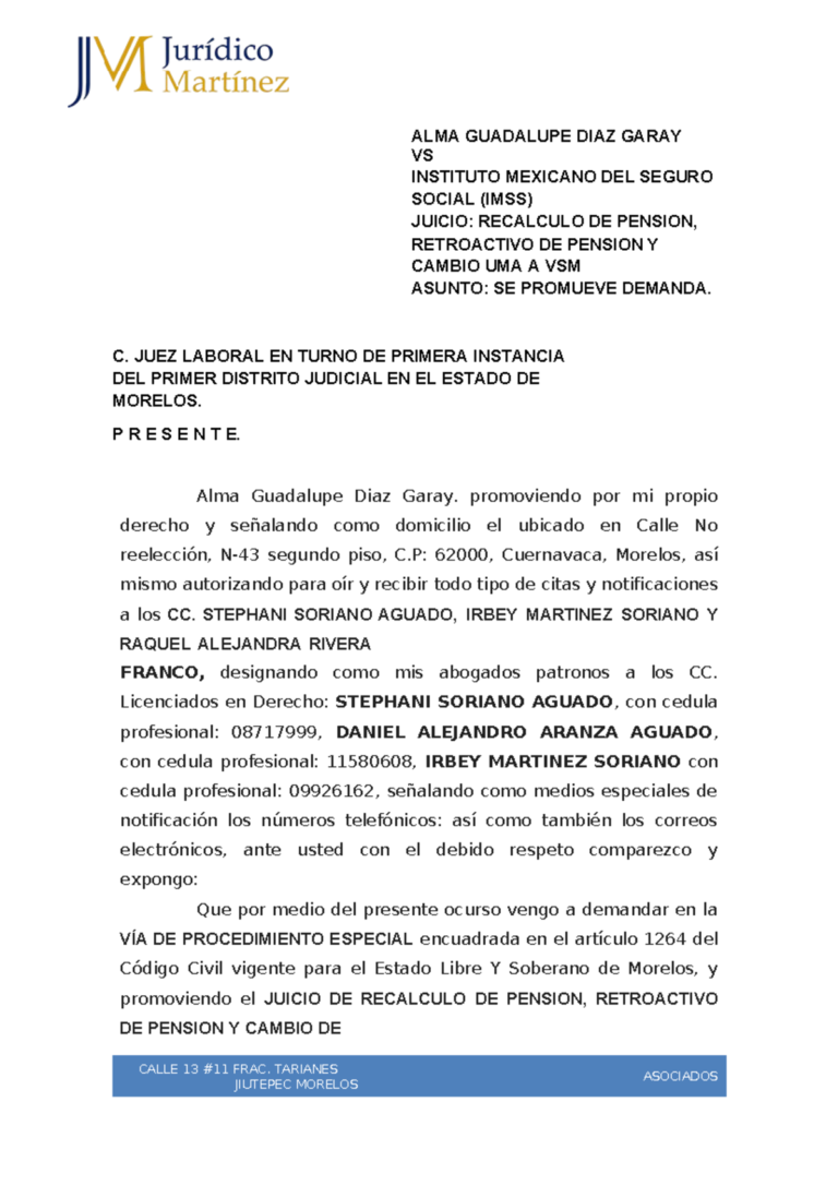 Cómo Demandar al IMSS Para Reclamar Una Pensión de Manera Legal