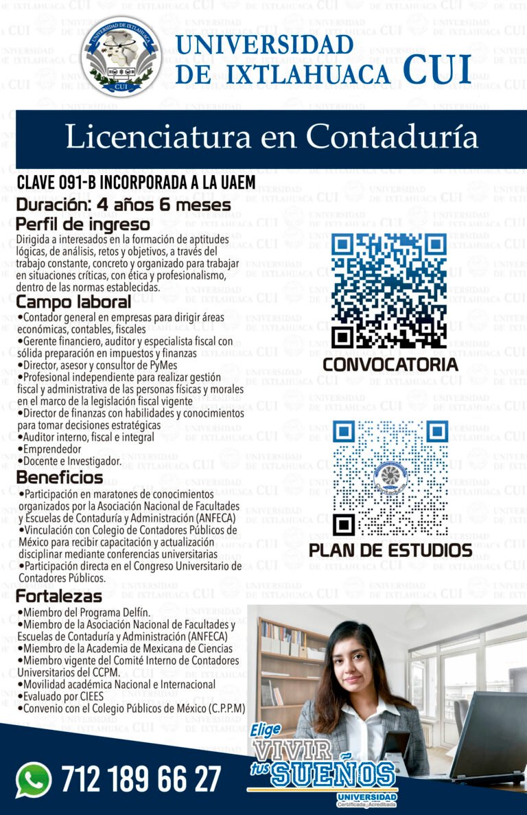 Cuáles Son Las Carreras Que Ofrece CUI Ixtlahuaca y Sus Costos