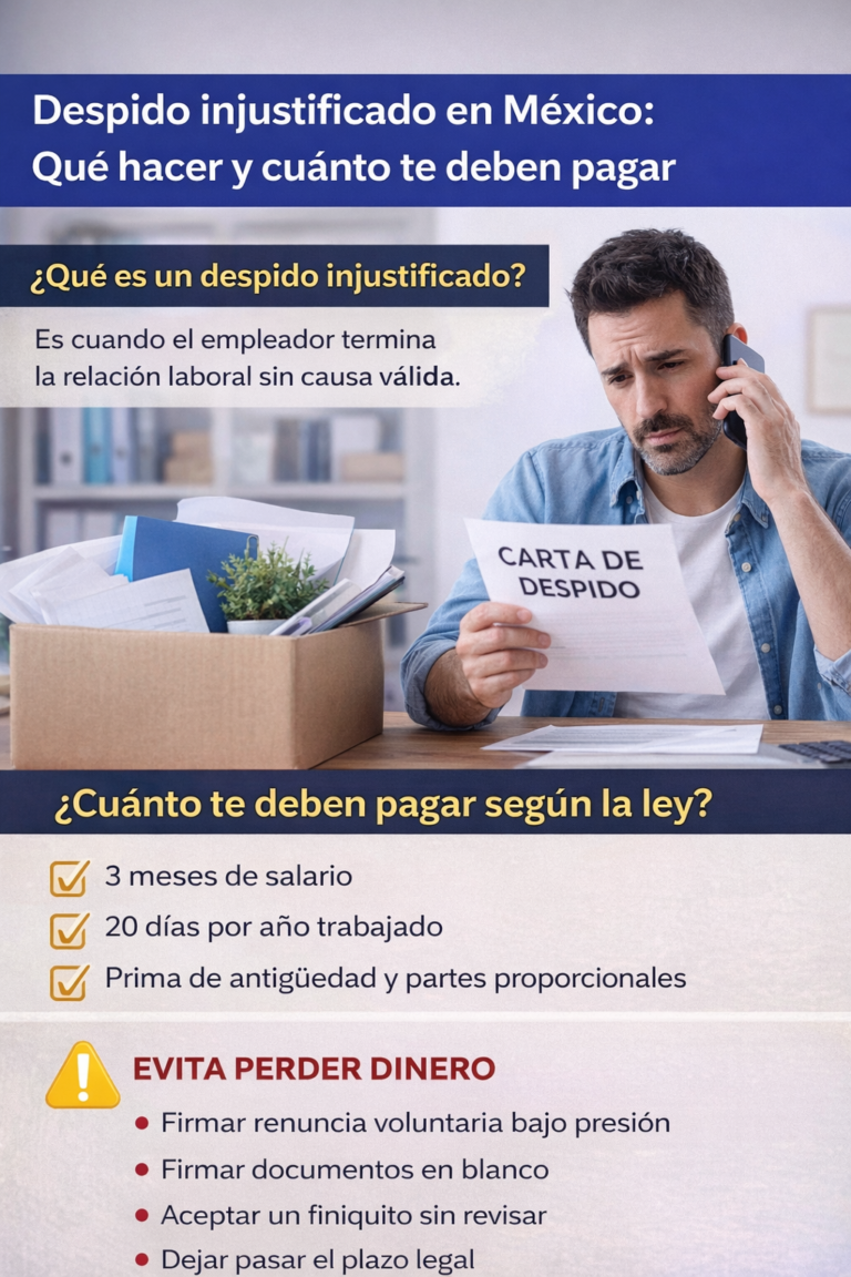Cuánto tiempo tengo para demandar por despido injustificado en México